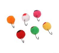For Egg Steelhead Lot de 5610 mouches mouches mouches à coulée rapide avec tête en laiton pour leurre de truite (6 boîtes de couleurs)