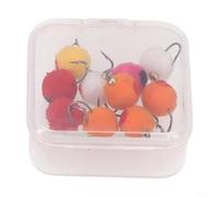 For Egg Steelhead Lot de 5610 mouches mouches mouches à coulée rapide avec tête en laiton pour leurre de truite (10 boîtes de couleurs)