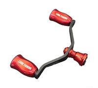 For EXLSTLT For Fuego Moulinet en fibre de carbone 25 g Double poignée à bascule avec bille à double roulement Convient uniquement aux modèles de moulinet (rouge)