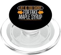 for Fake Maple Syrup Tapping Maple Tree Leaf Canada Vermont PopSockets PopGrip pour MagSafe
