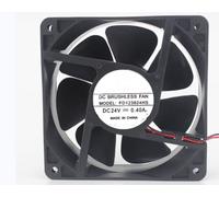 For FD123824HS 24V 0.40A 120X120X38MM 2-Wire Fan for Electronics and HVAC Systems