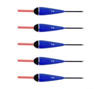 For Fishing Bobbers Lot de 5 flotteurs en bois de balsa pour la pêche, légers et efficaces avec flottabilité de 2 g à 5 g (4 g)