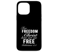 For Freedom Christ Has Set Us Free Galates 5:1 Christian Coque pour iPhone 13 Pro Max