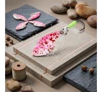 For Freshwater For Mini Vibration Leurre 2,5 g 26 mm avec corps en métal conçu pour les techniques de pêche utilisant des vibrations haute fréquence et un matériel léger (rose)