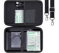 For Fujifilm Instax Wide Evo 2-in-1 Instant Film Camera & Printer Hard Travel Case with Shoulder Strap,Black (Case Only)