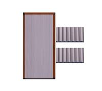 For garde-manger, cuisine, buanderie, portes accordéon,Porte temporaire occultante, cadre en aluminium,Solution peu encombrante(80x190cm/31x75in)