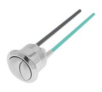 For Geb-erit for Imp-uls 250 Valve de chasse d'eau à double bouton Poussoir de toilette Pièces en plastique argenté Accessoires de salle de bain