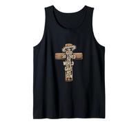 for God So Loved The World - Écriture Religieuse - Croix Débardeur