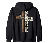 for God So Loved The World FGSLTWTHGOB John 3 16 Verse biblique Sweat à Capuche