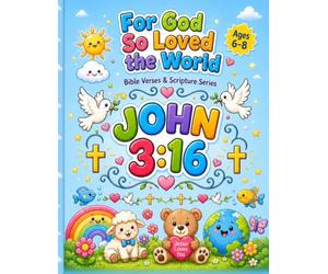 For God So Loved the World: John 3:16 Bible Verse Coloring Book for Kids Ages 6-8: Beautiful Lettering with Hearts, Doves & Crosses - Scripture Pages with Easy Tracing Activities