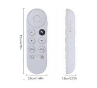 For Google Chromecast 4K TV with Bluetooth Voice Remote | Netflix & YouTube Buttons | Snow Replacement Model G9N9N