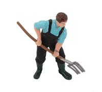 For HO Scale Model Railway Accessories Painted PVC People Figures Set with Miniature Farmer and Shepherd Standing Farmers Workers for Train Layout Paysage and (ZQ712)