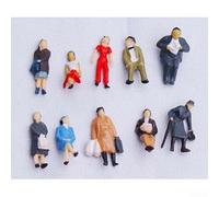 For HO Scale People Figures, lot de 24 pièces : 87 figurines miniatures de train pour paysage ferroviaire et décoration de train