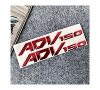 for Honda ADV 150 ADV 150 1 Pair 3D Resin Gel Emblem Stickers Motorcycle Fender Tank Side Body Moto Decorative Accessories Decal(Rouge)