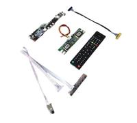 for HT170E01-101/300 Télécommande + Onduleur + Clavier VGA AV USB 4CCFL 30Pin LVDS TV Contrôleur Carte LCD Panneau D'affichage Kit De Bricolage Accessoires(HT170E01-101)