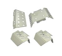 For Hyper GO For MJX H8H Westward V1 V2 1/8 Stainless Steel Front And Rear Chassis Protector Skid Plate Version For Climbing Car Parti RC