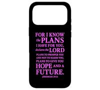 for I Know Hope and Future Jeremiah 29:11 Verse Bible Lord Coque pour iPhone 17 Pro Max