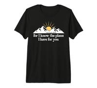 for I Know The Plans I Have for You Bible Jeremiah 29:11 God T-Shirt Haut de Gamme