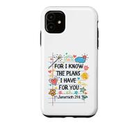 for I Know The Plans I Have for You Christian Back to School Coque pour iPhone 11