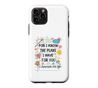 for I Know The Plans I Have for You Christian Back to School Coque pour iPhone 11 Pro