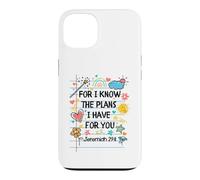 for I Know The Plans I Have for You Christian Back to School Coque pour iPhone 13