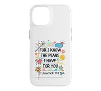 for I Know The Plans I Have for You Christian Back to School Coque pour iPhone 14