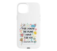 for I Know The Plans I Have for You Christian Back to School Coque pour iPhone 15 Plus