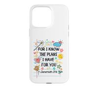 for I Know The Plans I Have for You Christian Back to School Coque pour iPhone 15 Pro Max