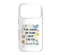for I Know The Plans I Have for You Christian Back to School Coque pour iPhone 17 Pro
