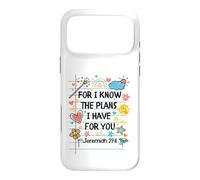 for I Know The Plans I Have for You Christian Back to School Coque pour iPhone 17 Pro Max