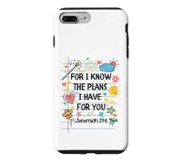 for I Know The Plans I Have for You Christian Back to School Coque pour iPhone 7 Plus/8 Plus