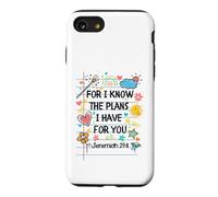 for I Know The Plans I Have for You Christian Back to School Coque pour iPhone SE (2020) / 7/8