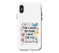 for I Know The Plans I Have for You Christian Back to School Coque pour iPhone X/XS