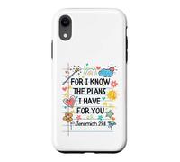 for I Know The Plans I Have for You Christian Back to School Coque pour iPhone XR