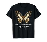 for I Know The Plans I Have for You Jeremiah 29:11 Papillon T-Shirt