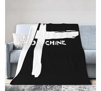 for Indochine-Pop Rock Band Couverture Polaire Flanelle Ultra Douce Multi-Tailles - Plaid Chaud Musique Rock - Couverture Canapé Lit Fans de Groupe Cadeau Décoration Maison 50"x40"