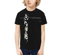 for Indochine-Pop Rock Band T-Shirt Adolescent Manche Courte - Tee-Shirt Rock Groupe Français - Haut Musique Concert Fans - Mode Décontractée Été X-Small