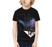 for Indochine-Pop Rock Band T-Shirt Adolescent Manche Courte - Tee-Shirt Rock Groupe Français - Haut Musique Concert Fans - Mode Décontractée Été X-Large