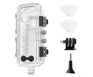 for insta360 X5 Boîtier de plongée 60 m Coque de protection antichoc pour caméra de sport extrême Anti-buée 17 x 7 x 5 cm