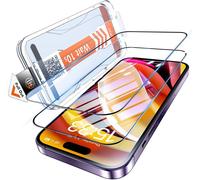 For Iphone 14 Pro Tempered Glass Screen Protector 2 Pieces - Automatic Installation - 9h Hardness - Shockproof, Anti-Scratch, Anti-Fingerprint, Anti-Oil, Anti-Bubbles