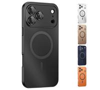 for iPhone 17 Pro Max Magnetic Charging Aluminum Metal Bumper, Snap Frame Phone Case, Full Camera Protection & Mechanical Lock for iPhone 17/16/15 Series Case. (15 Pro,Black)