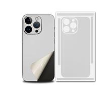 for iPhone 17 Pro Max Skin Wrap, Ultra-Thin 3M Texture Matte Carbon Fiber Full Body Protective Sticker for Minimalist Style Lovers (White,for 13)