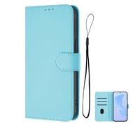 for iPhone 17 Pro Max Wallet Case for Women, PU Leather Folio Flip Kickstand Protective Shockproof Cover for Apple 17 Pro Max Phone Case (for 17,Sky Blue)