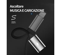 For Iphone Aux Adapter Jack Double Lightning Headphone Accessories Charger Cable Adapter For Apple Ipad Xr 14 Pro Audio Earphone Cable Headphone Splitter Car Radio Charging Headphone Dongle