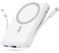 For Iphone Magnetic External Battery, Compatible With Magsafe 10000mah Wireless Power Bank Quick Charge With 2 Integrated Cables Led Display Compatible Iphone 16/15/14/13/12/Pro/Pro