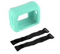 For JBL GO3 Support de haut-parleur robuste en silicone avec support vélo sécurisé pour une meilleure accessibilité à toutes les commandes (vert)