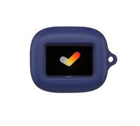 for jbl LIVE Buds4 Coque souple - Housse en silicone résistante aux chocs - Facile d'accès pour voyage Rouge 8 x 8 x 1 cm (bleu foncé)