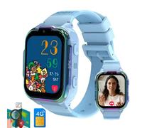 (For Kids GPS¿Blue) Protection de sécurité enfants GPS WIFI appel vidéo SOS étanche enfant pour Xiaomi Smartwatch caméra moniteur Tracker localisation PhoneWatch