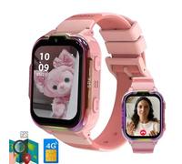 (For Kids GPS¿Pink) Protection de sécurité enfants GPS WIFI appel vidéo SOS étanche enfant pour Xiaomi Smartwatch caméra moniteur Tracker localisation PhoneWatch