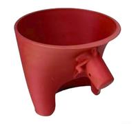 For Kitchen Aid - Entonnoir artisanal avec construction et poignée ergonomique pour verser des ingrédients avec précision sans déversement (rouge)
